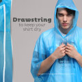 Custom Logo print Heavy Duty Disposable Rain Gear Ponchos Raincoats For Man Women